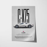 C-X75 Car Poster