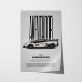 Aventador SVJ Car Poster