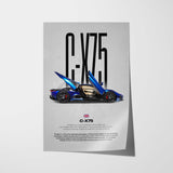 C-X75 Car Poster