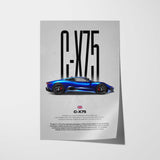 C-X75 Car Poster