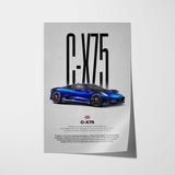 C-X75 Car Poster
