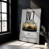 RX-7 Car Poster