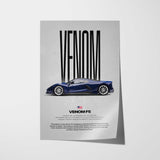 Venom F5 Car Poster