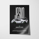 Jesko Attack Car Poster