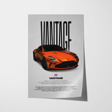 Vantage Car Poster