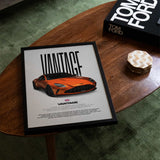 Vantage Car Poster