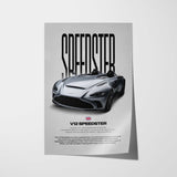 V12 Speedster Car Poster