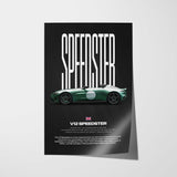 V12 Speedster Car Poster