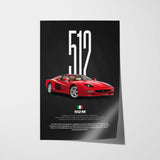 512 M Car Poster