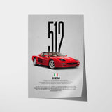 512 M Car Poster