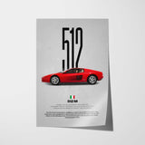 512 M Car Poster