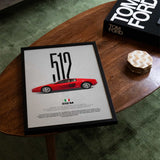 512 M Car Poster