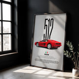 512 M Car Poster