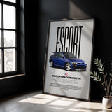 Escort RS Cosworth Car Poster
