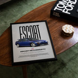 Escort RS Cosworth Car Poster