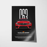 C63 AMG Black Series Car Poster