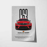 C63 AMG Black Series Car Poster