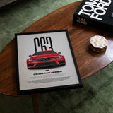 C63 AMG Black Series Car Poster