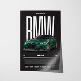 BMW M4 CS Poster