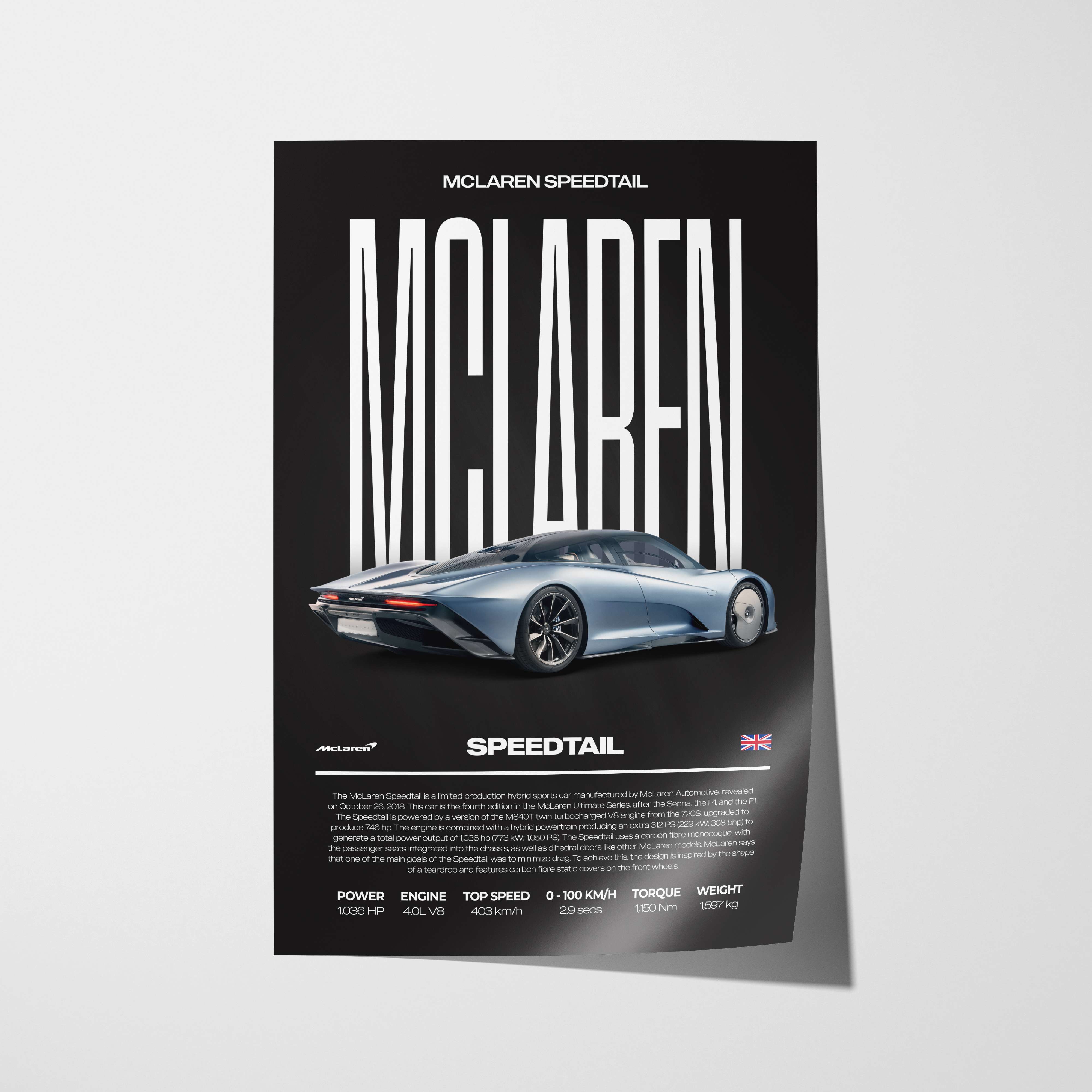 McLaren Speedtail Poster