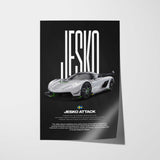 Jesko Attack Car Poster