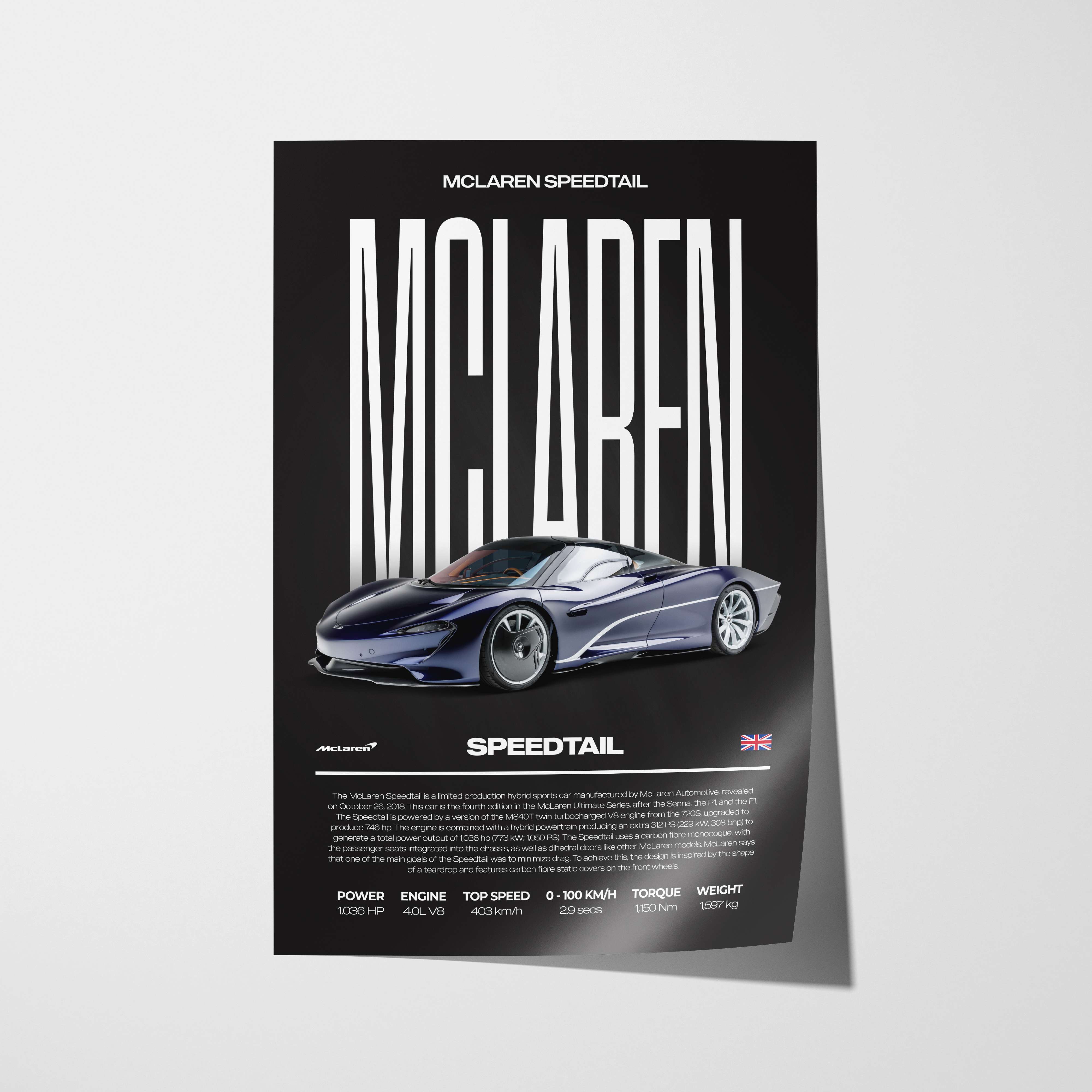 McLaren Speedtail Poster