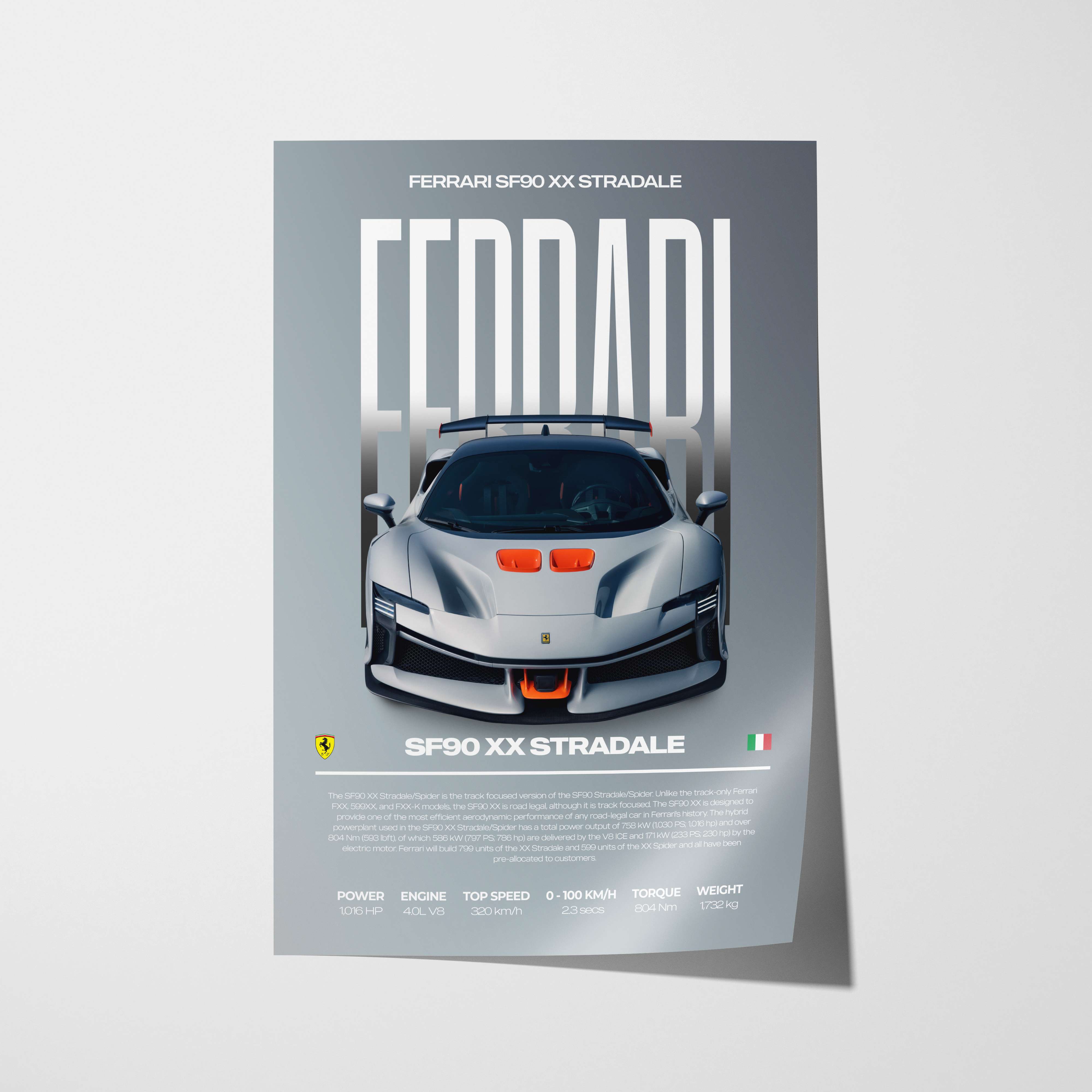 Ferrari SF90 XX Stradale Poster