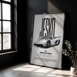 Jesko Attack Car Poster