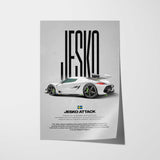 Jesko Attack Car Poster