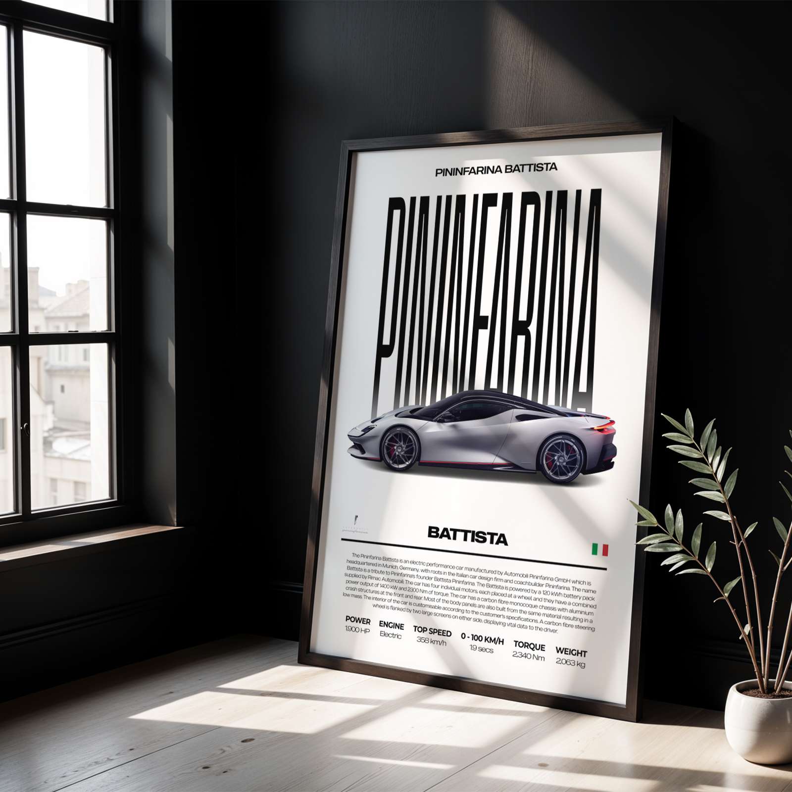 Pininfarina Battista Poster