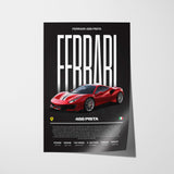 Ferrari 488 Pista Poster