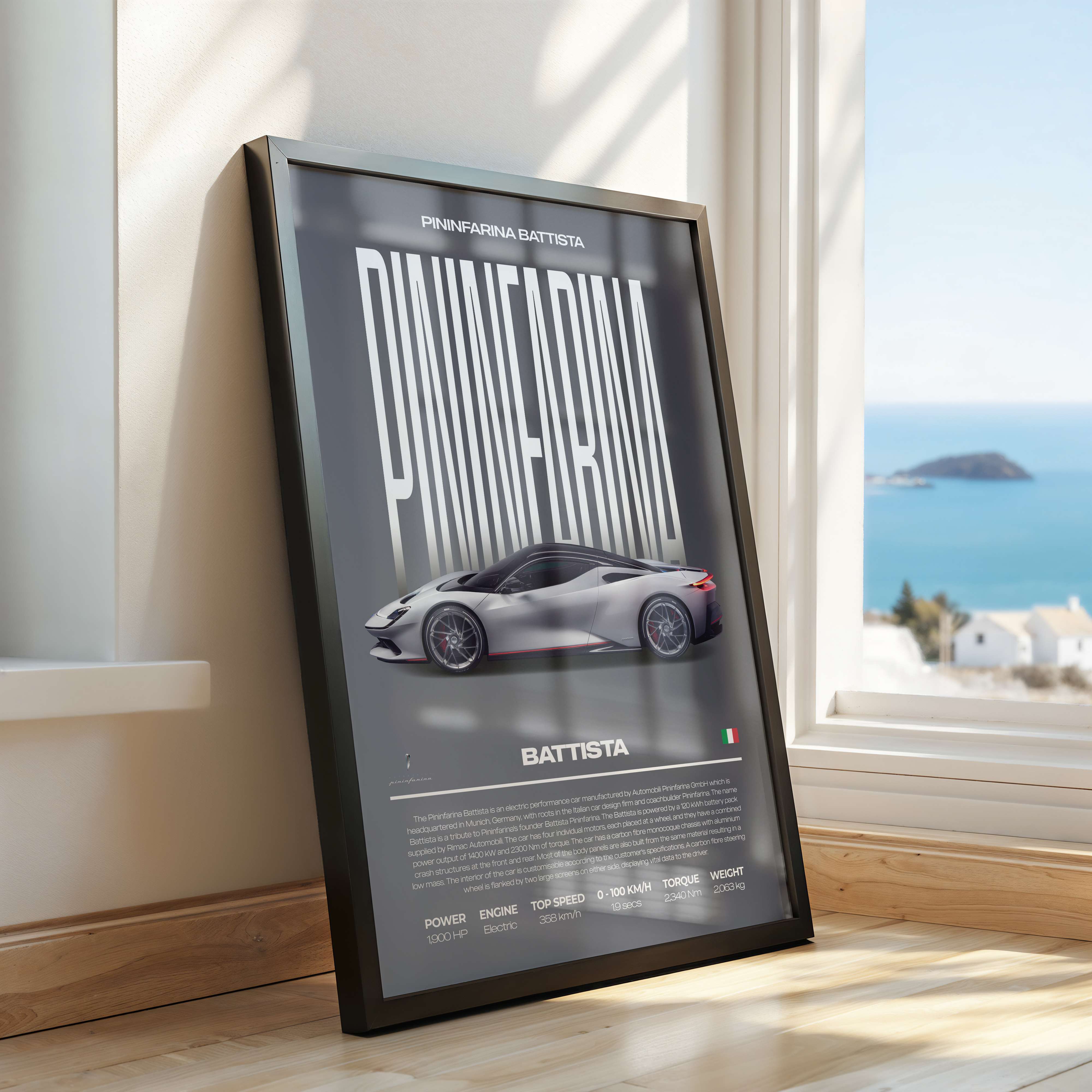 Pininfarina Battista Poster