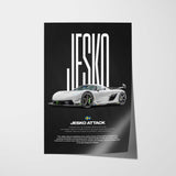 Jesko Attack Car Poster