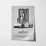 Jesko Attack Car Poster
