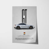 GT Coupe Car Poster
