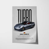 Turbo S (992) Car Poster