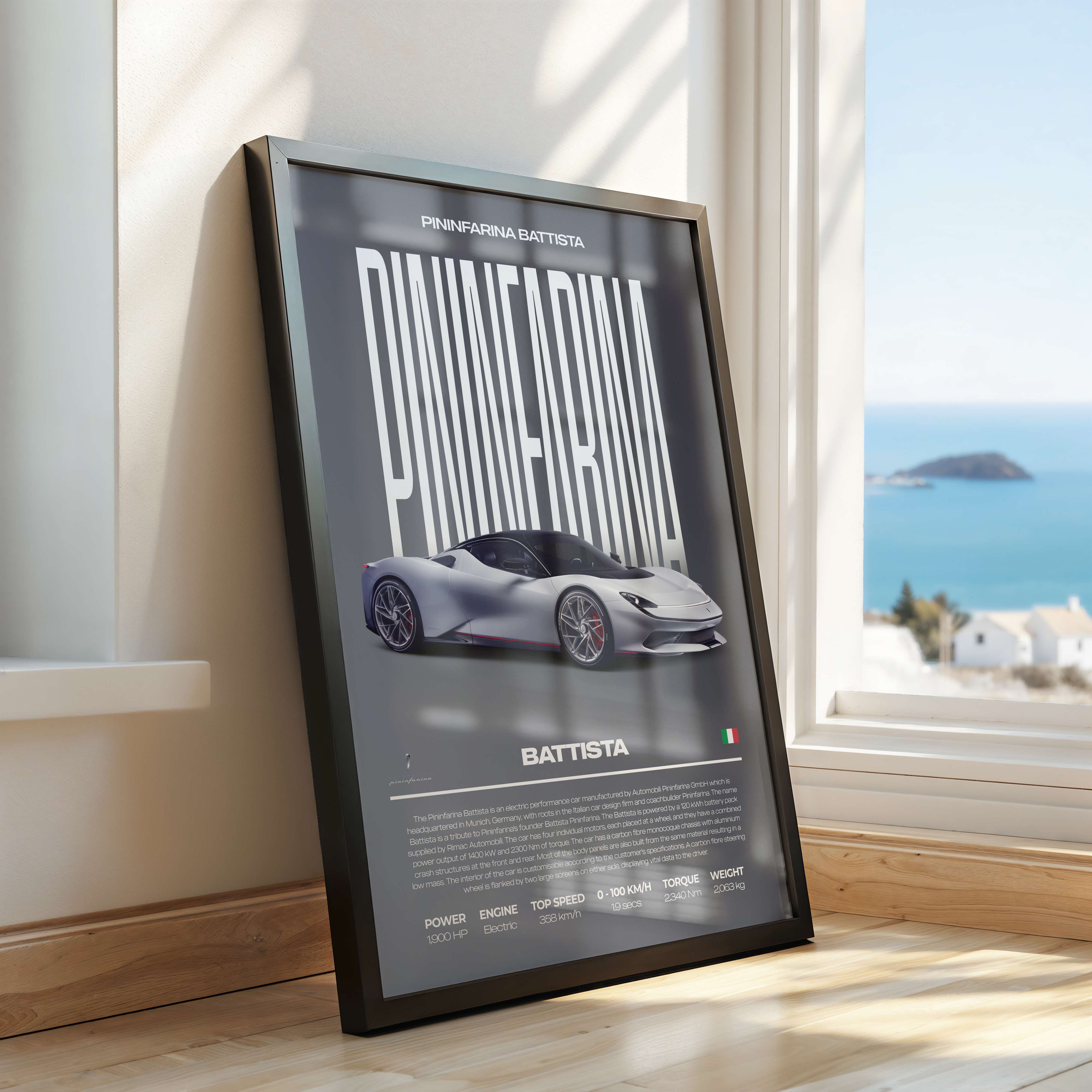 Pininfarina Battista Poster