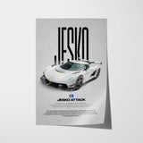 Jesko Attack Car Poster