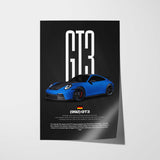 GT3 (992) Car Poster