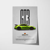 GT3 (992) Car Poster