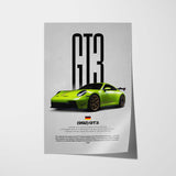GT3 (992) Car Poster
