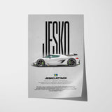 Jesko Attack Car Poster