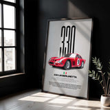 330 LM Berlinetta Car Poster