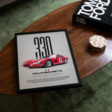 330 LM Berlinetta Car Poster