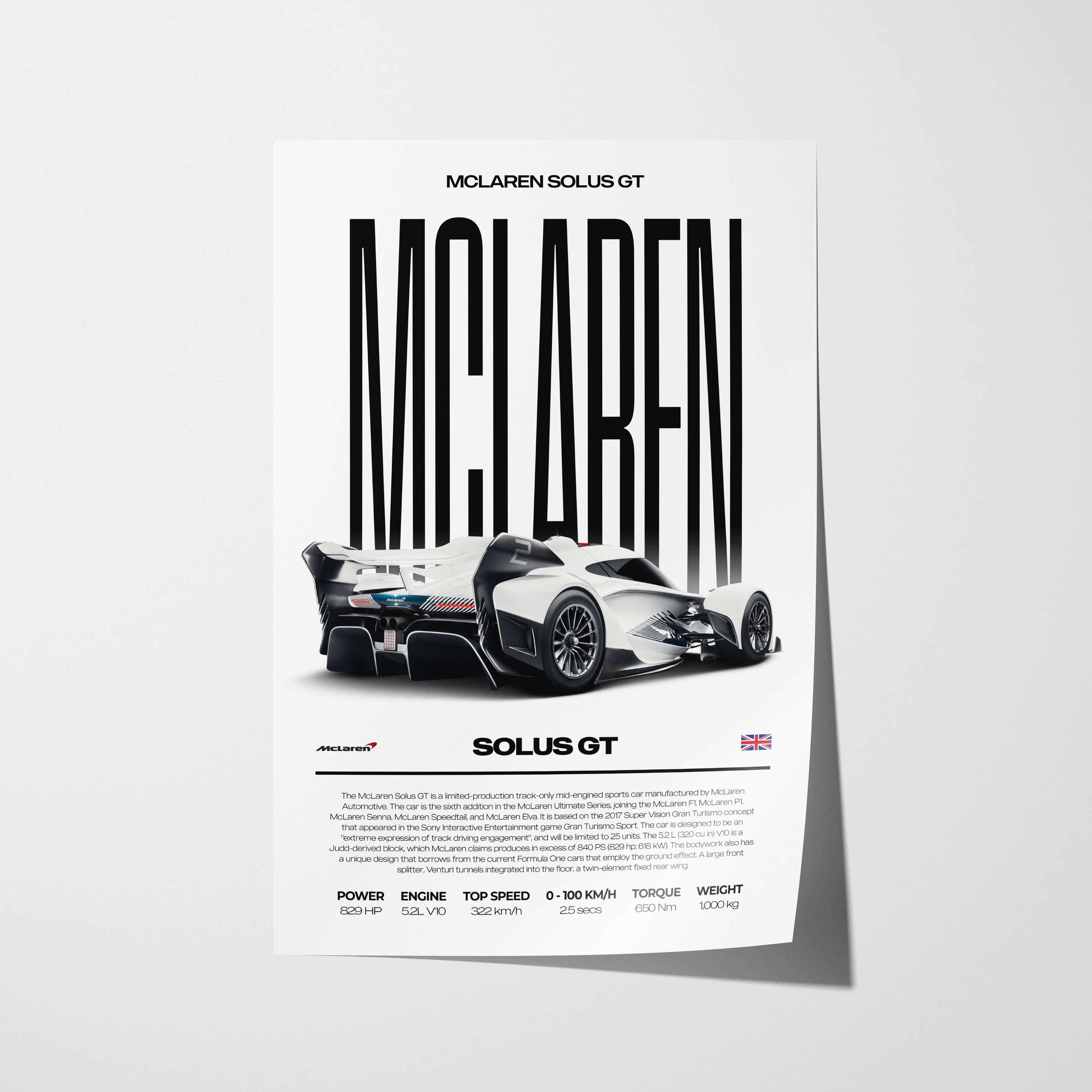 McLaren Solus GT Poster