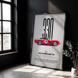 330 LM Berlinetta Car Poster