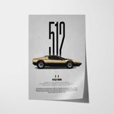 512 BB Car Poster