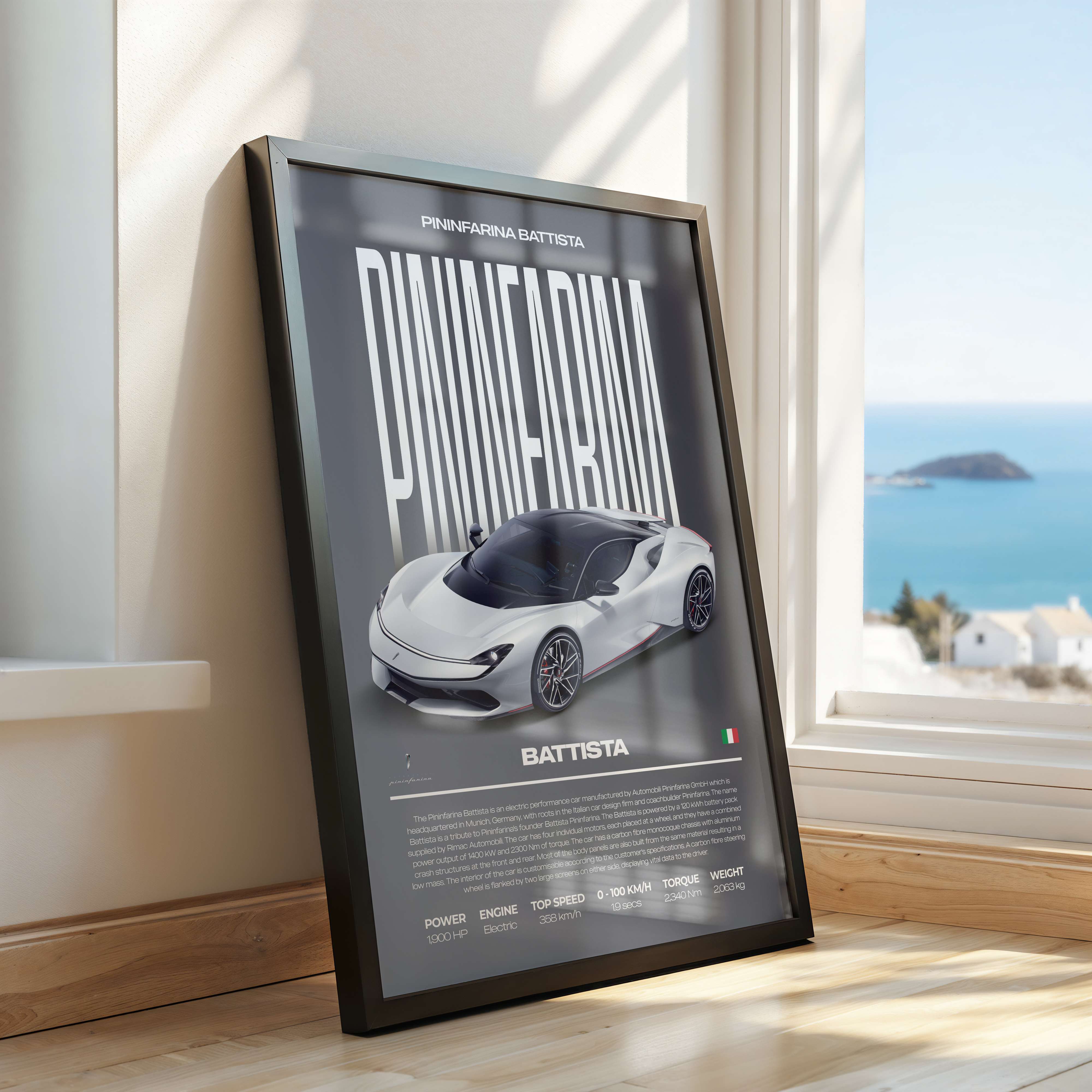 Pininfarina Battista Poster