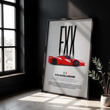 FXX Evoluzione Car Poster