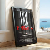FXX Evoluzione Car Poster